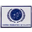 Star Trek United Federation of Planets White Flag Pin